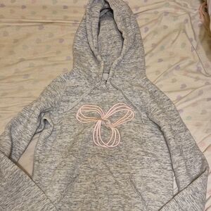 TNA Heather Gray Hoodie with Black Accents